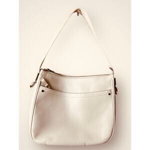 Cole Haan Leather Beige Shoulder Bag 13 x 10.5 x 4.5”